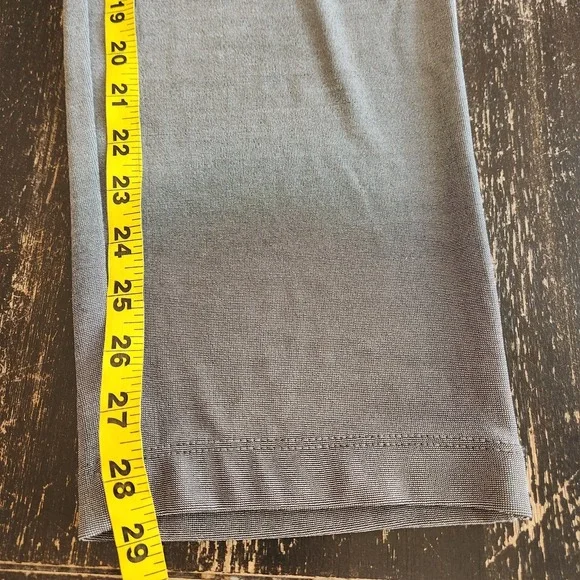 Chico's Traveler Pants Women's 1 M 8  Straight 30x29" Silver Gray Pull on Liquid - Picture 7 of 9